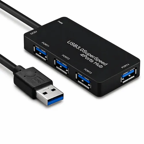 Hub Adaptador USB 3.0 4 Portas 5Gbps DEX BYL-3013 Alta Velocidade