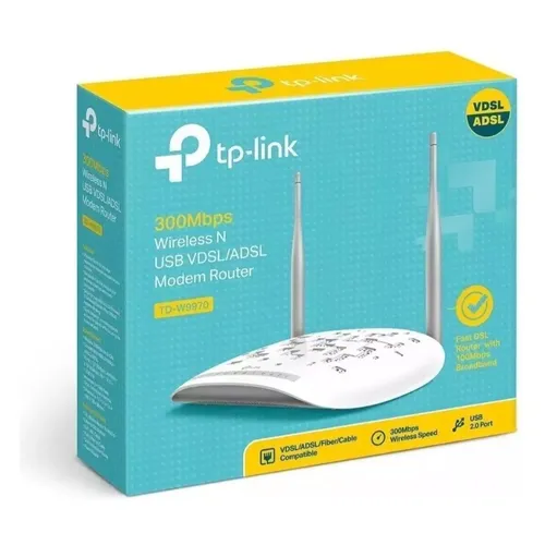 Roteador Modem TP-Link TD-W9970 VDSL2 300Mbps Wi-Fi  USB 2.0 Port