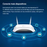 Roteador Modem TP-Link TL-MR3420 3G/4G 300Mbps Wi-Fi USB - imagem 7