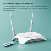 Roteador Modem TP-Link TL-MR3420 3G/4G 300Mbps Wi-Fi USB - imagem 8
