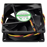 Cooler Fan Evercool EC8025M12SA 80x80x25mm Sleeve 3 Pinos 12V - imagem 4