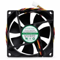 Cooler Fan Evercool EC8025M12SA 80x80x25mm Sleeve 3 Pinos 12V - imagem 5