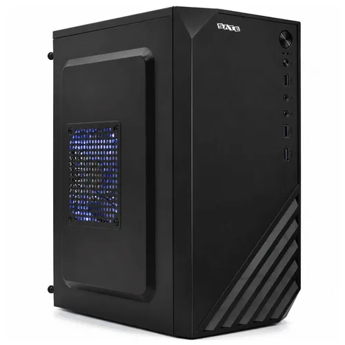 Gabinete Satellite 8202K Micro ATX Preto Com Cooler LED Azul