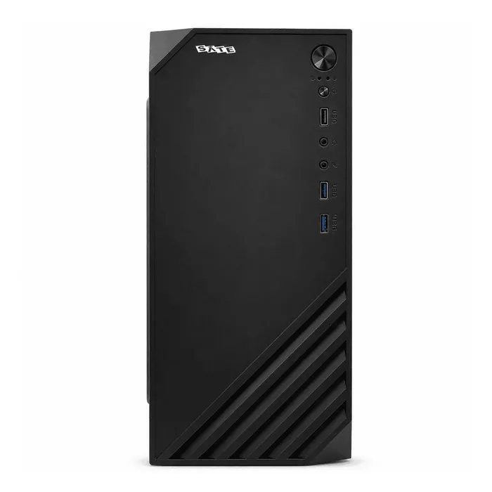 Gabinete Satellite 8202K Micro ATX Preto Com Cooler LED Azul