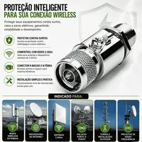 Protetor Contra Surtos TP-Link TL-ANT24SP 2.4GHz Para Raio Antena Wireless - imagem 4