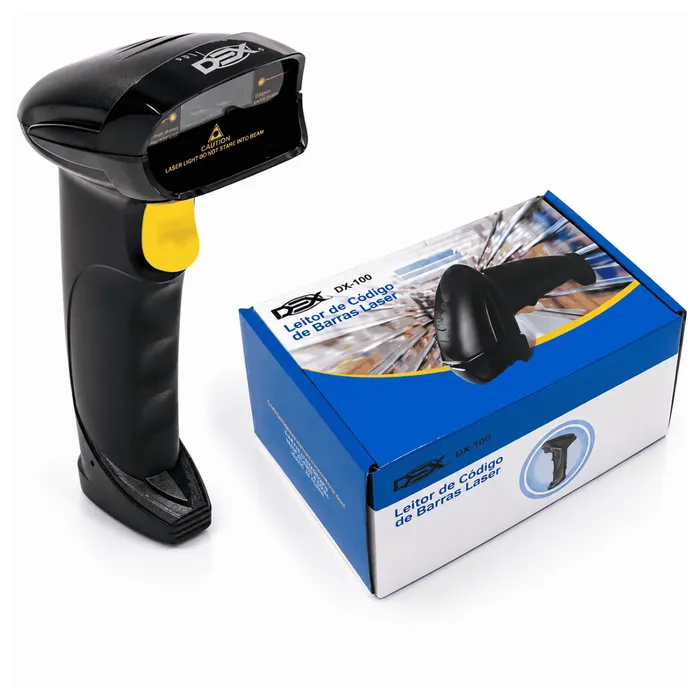 Leitor de Código de Barras Laser DEX DX-182 USB 100 Scans/s