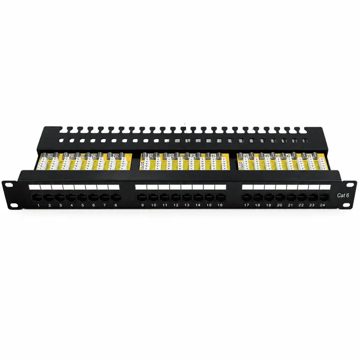 Patch Panel 24 Portas Cat6 RJ45 19