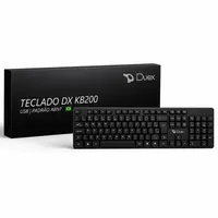 Teclado USB Duex DX KB200 ABNT2 Com Fio - Preto - imagem 1
