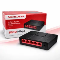 Switch Gigabit 5 Portas Mercusys MS105G 10/100/1000Mbps Ethernet RJ45 - imagem 1