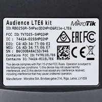 Roteador MikroTik Audience LTE6 Wi-Fi Mesh Tri-Band 4G LTE Gigabit - imagem 3