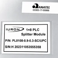 Splitter Óptico PLC 1x8 SC/UPC Box 0.9mm Módulo PDO IURON - imagem 4