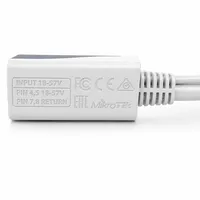 Cabo Injetor PoE Gigabit MikroTik RBGPOE Alimentação via Ethernet - imagem 4