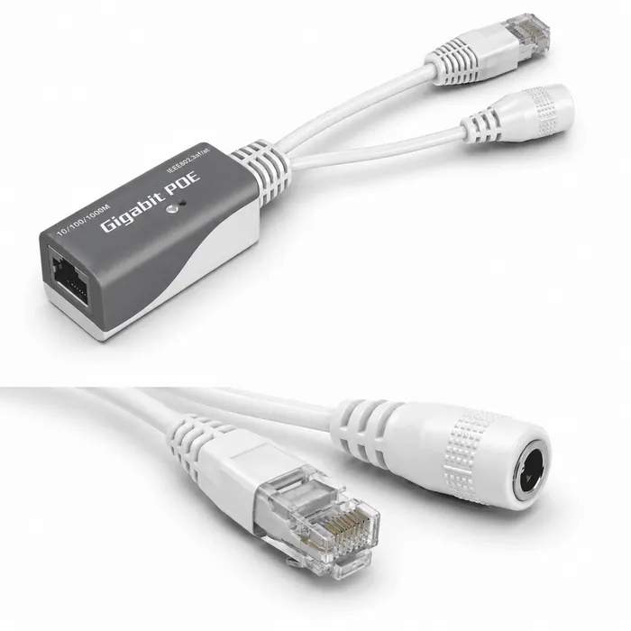 Cabo Injetor PoE Gigabit MikroTik RBGPOE Alimentação via Ethernet