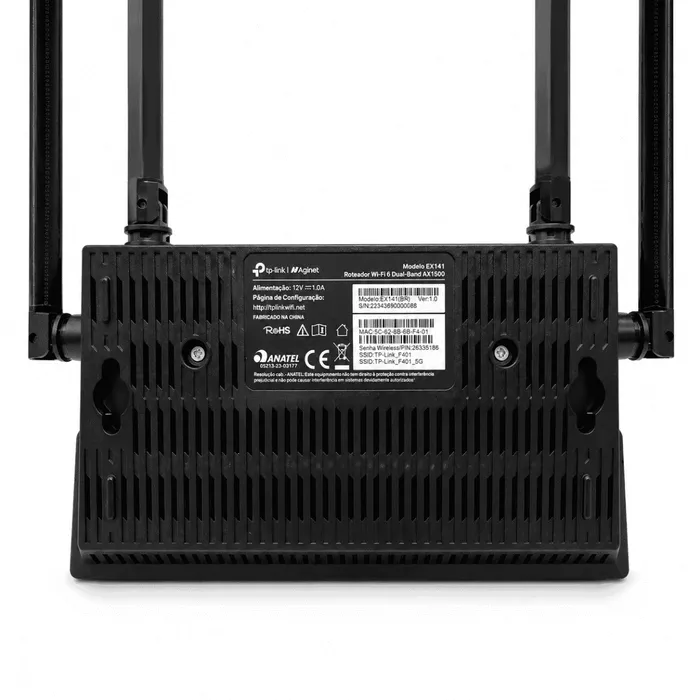 Roteador TP-Link EX141 AX1500 WiFi 6 Dual Band Gigabit EasyMesh