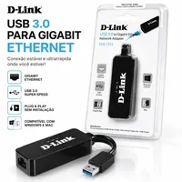 Adaptador Extensor De Rede USB 3.0 Ethernet RJ45 Gigabit D-Link DUB-1312 1Gbps - imagem 5