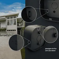 Caixa Plástica Organizadora Passagem Fios Câmera CFTV VBOX 1100 - imagem 6