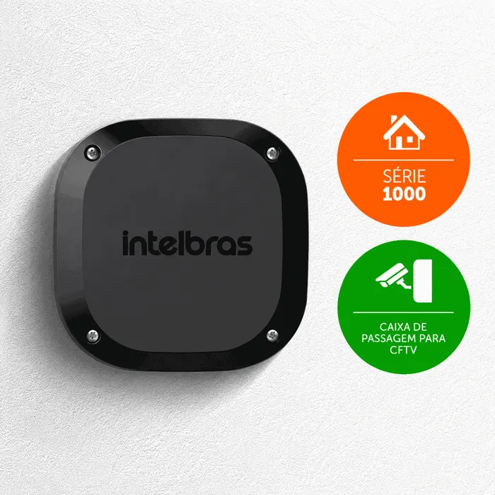 Caixa Plástica de Passagem Intelbras VBOX1100E Para Câmera CFTV