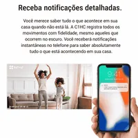 Câmera Segurança IP WiFi EZVIZ C1HC 720P Áudio Visão Noturna 12m - imagem 6