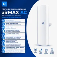 Antena Access Point Ubiquiti LiteAP GPS AC 5GHz 17dBi AirMax 450Mbps PoE - imagem 4