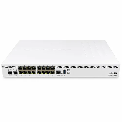Roteador MikroTik CCR2004-16G-2S+ 16 Portas Gigabit 2 SFP+ 10G