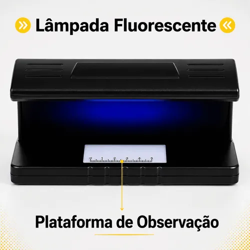 Detector Notas Falsas UV BM-F913 Verificador Cédulas Dinheiro
