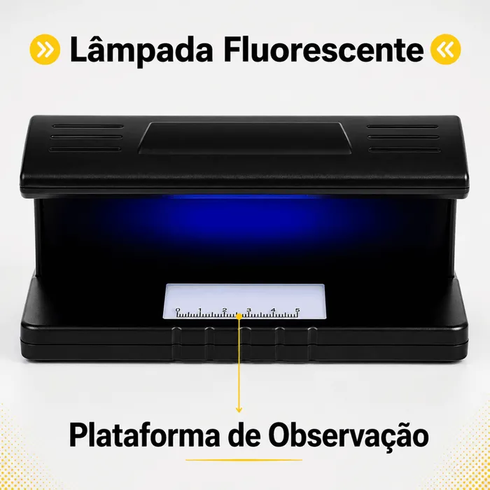 Detector Notas Falsas UV BM-F913 Verificador Cédulas Dinheiro