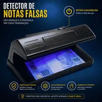 Detector Notas Falsas UV BM-F913 Verificador Cédulas Dinheiro - imagem 4