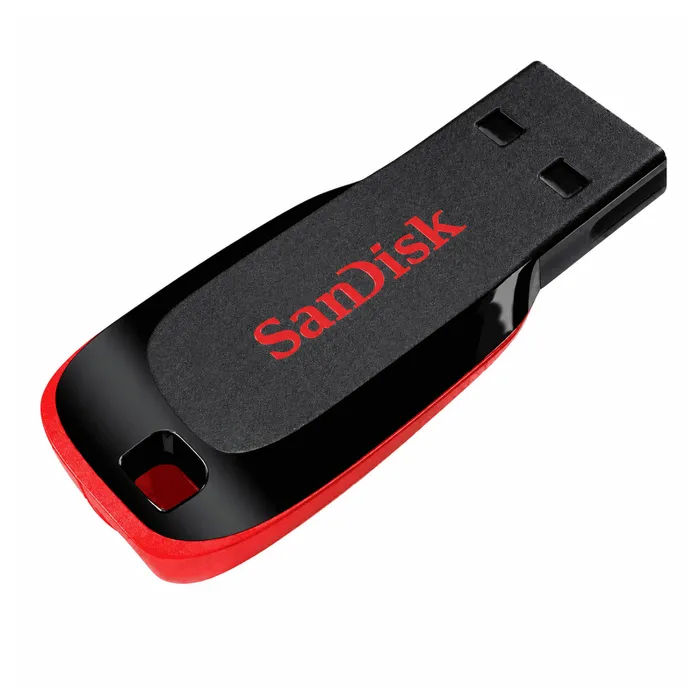 Pendrive SanDisk Cruzer Blade 32GB USB 2.0 SDCZ50-032G Preto Vermelho