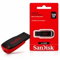Pendrive SanDisk Cruzer Blade 128GB USB 2.0 Flash Drive - imagem 1