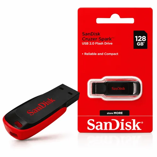Pendrive SanDisk Cruzer Blade 128GB USB 2.0 Flash Drive