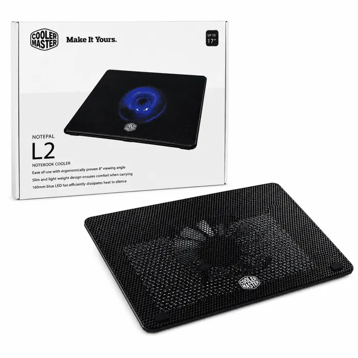 Base Para Notebook Notepal L2 Cooler Master Até 17 Pol Preto