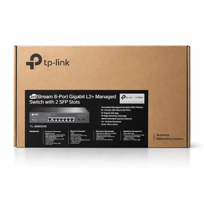 Switch Gerenciável TP-Link TL-SG3210 8 Portas Gigabit + 2 SFP L2