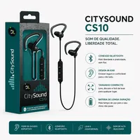 Fone Ouvido Sport Bluetooth CitySound CS10 In-Ear - imagem 3