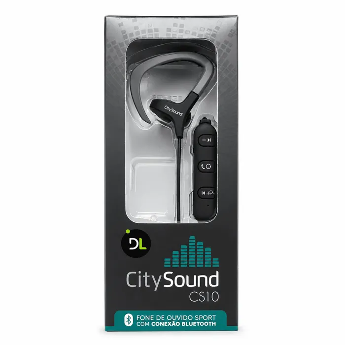 Fone Ouvido Sport Bluetooth CitySound CS10 In-Ear