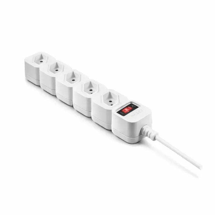 RÉGUA EXTENSÃO PROTETORA INTELBRAS EPE 205 5 TOMADAS BIVOLT  - BRANCO