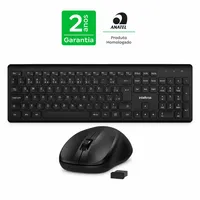 Kit Combo Teclado  Mouse Sem Fio Intelbras CSI50 ABNT2 USB - Preto - imagem 6