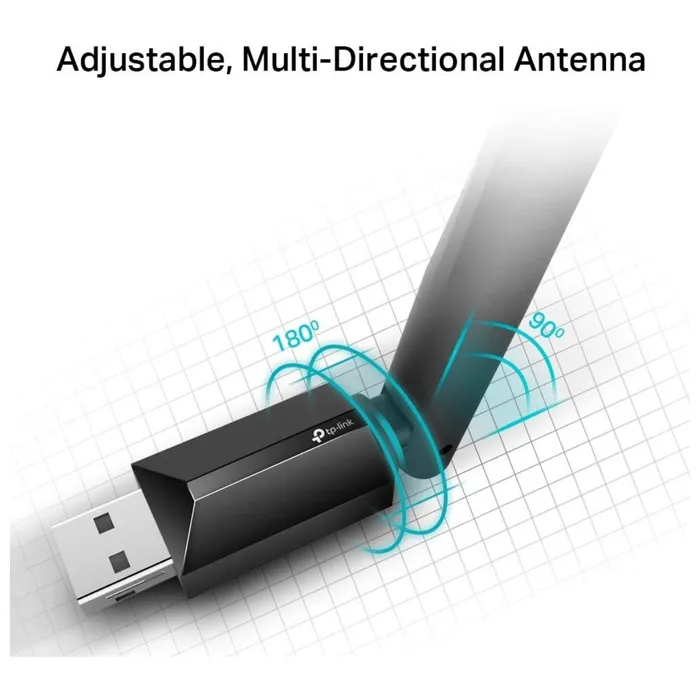 Adaptador WiFi USB 3.0 TP-Link Archer T3U Plus AC1300 Dual Band 2.4/5GHz