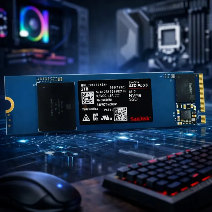 SSD SanDisk Plus NVMe M.2 2TB PCIe Gen 3.0 3200MB/s
