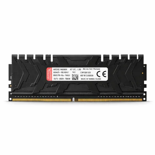 Memória RAM Kingston HyperX Predator 8GB DDR4 3200MHz CL15 HX430C15PB3K2/8 Gamer Preto com Dissipador