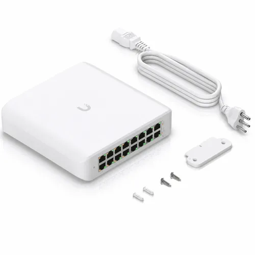 Switch Ubiquiti UniFi Lite 16 PoE 16 Portas Gigabit 45W BR