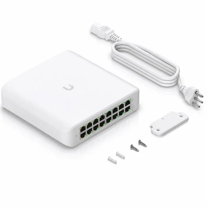 Switch Ubiquiti UniFi Lite 16 PoE 16 Portas Gigabit 45W BR