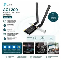 Placa Rede WiFi PCIe TP-Link Archer T4E AC1200 Bluetooth 5.0 - imagem 5