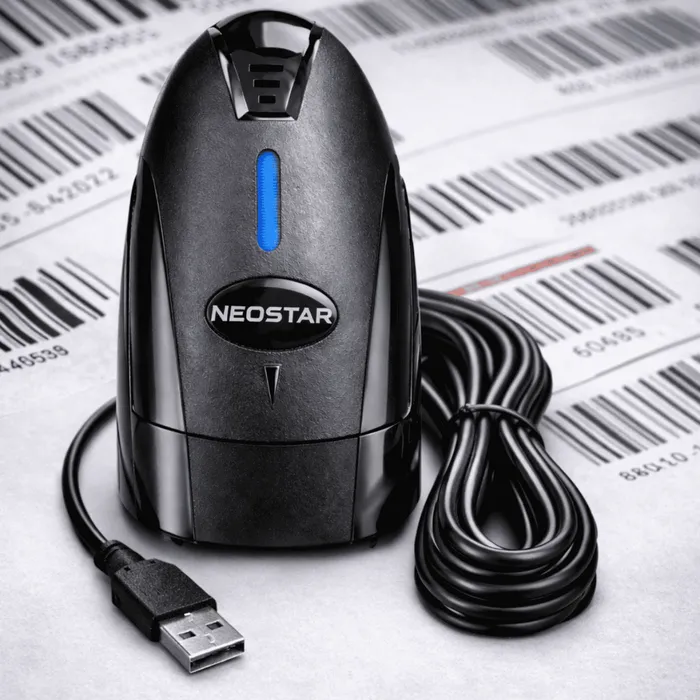 Leitor Código de Barras Profissional 1D/2D USB com Fio FLY 111 Sem Base