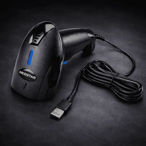 Leitor Código de Barras Profissional 1D/2D USB com Fio FLY 111 Sem Base