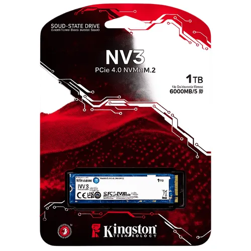 SSD Kingston NV3 M.2 1TB NVMe Velocidade e Performance PCIe 4.0