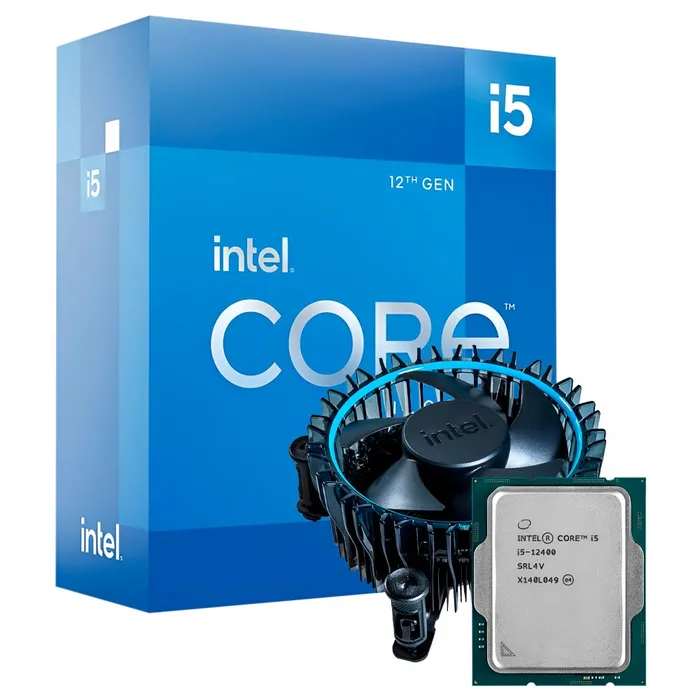 Processador Intel Core i5-12400 12ª Geração LGA 1700 2.5GHz Turbo 4.4GHz 18MB Cache BOX com Cooler