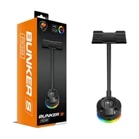 Suporte Fone De Ouvido Headset Cougar Bunker RGB com Sucção a Vácuo e Hub USB - imagem 1