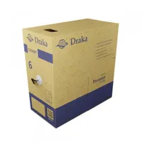 Cabo de Rede CAT6 Draka Prysmian 305m CMX Cinza UTP 4P Gigabit LSZH 23AWG 250MHz - imagem 2
