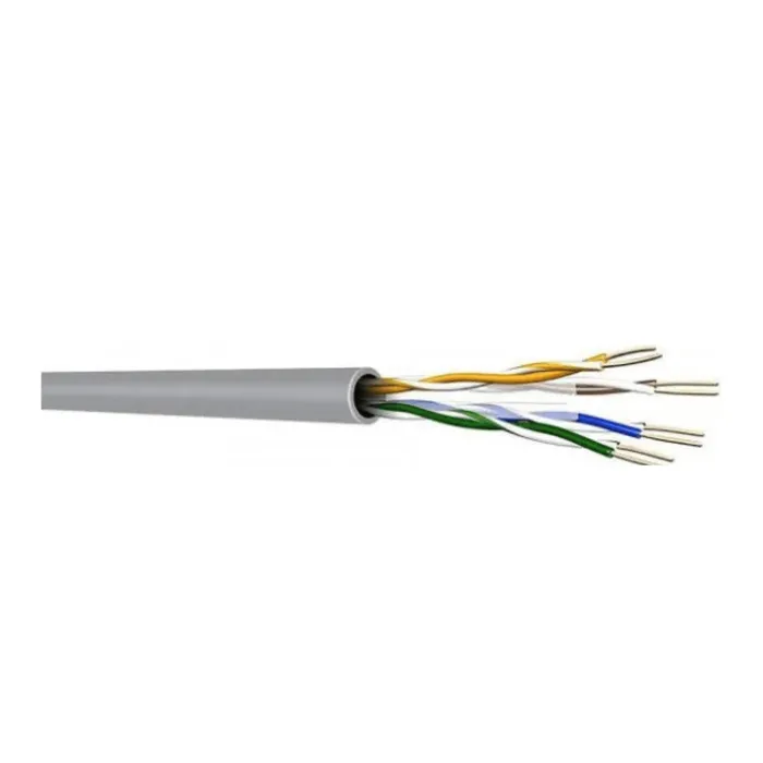 Cabo de Rede CAT6 Draka Prysmian 305m CMX Cinza UTP 4P Gigabit LSZH 23AWG 250MHz