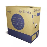 Cabo de Rede CAT6 Draka Prysmian 305m CMX Cinza UTP 4P Gigabit LSZH 23AWG 250MHz - imagem 5